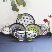 폴라브 2인 실속 한식기 12p 세트 F, 혼합색상, 식기 12p