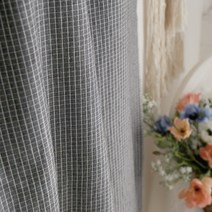 천팜 30수 메리체크 패브릭 원단, 968 도트 그레이