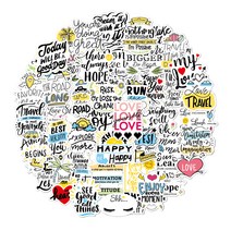 리빙홈디테일 캐리어 노트북 여행 방수 스티커 50p 세트, T-003, 1세트