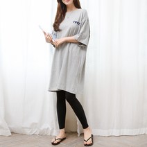 씨씨 여성용 나염 빅사이즈 롱 티셔츠