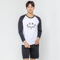 나야스타일 남성용 오데르 오버핏 긴팔티 래쉬가드, 혼합색상