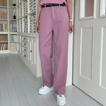 시크폭스 여성용 베트뮤 뒷밴딩 코튼 와이드팬츠