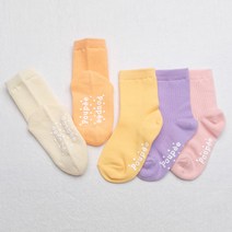 위삭스앤파파맘 아동용 D일리걸즈 미끄럼방지 양말 5종 세트