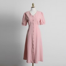 여성용 마네 린넨 원피스