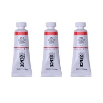 신한에쎈스 아크릴 컬러 물감 Tube A 시리즈 코랄 레드 3p, 1색, 50ml