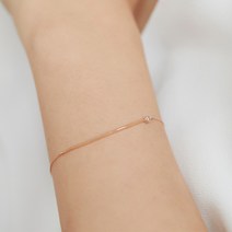 안나캐럿 여성용 심플 스틱 14K 팔찌 ABF0352QRL + 쇼핑백