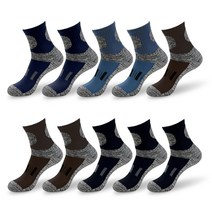 이지레그 남성용 이중바닥 등산 양말 10p, 랜덤발송