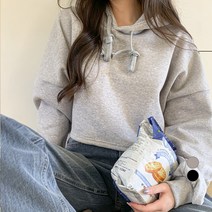 베러스윗 기모 크롭 후드티