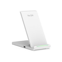 리큐엠 3in 1 폴더블 15W 초고속 무선충전기 듀오 플러스 QWT-T2505, 매트 화이트, 1개
