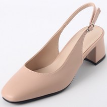 여성용 티브 라운드 슬링백 구두 5cm