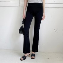 여성용 밴딩 부츠컷 레깅스 팬츠 PT9528K23