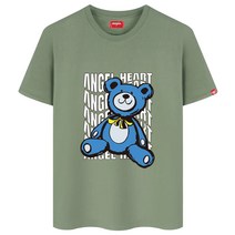 네스파 남성용 블루폰트곰 반팔티 SED_0018