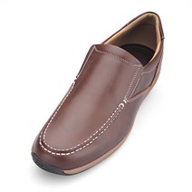 보닌 천연소가죽 빈티지 날염 밴딩 슬립온 IN528DBR