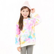 키즈레시피 아동용 웨이브 물나염 맨투맨