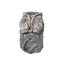 그루밍독 반려견 어반 캐주얼 무지 후드티, 그레이