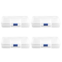 OON 사각 5구 투명 비즈 트레이, 혼합색상, 4개