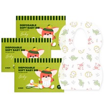 마더케이 케이맘 일회용 소프트 턱받이 20p, 화이트, 3개