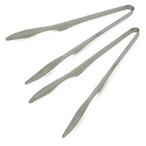 스텐 바비큐 집게 대, 2개