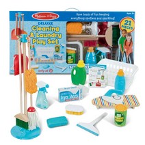 멜리사앤더그 디럭스 청소 세탁 놀이 세트 MD93620, 혼합색상
