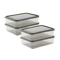 비트리 냉장고 정리용기 600ml, 4개, 1개