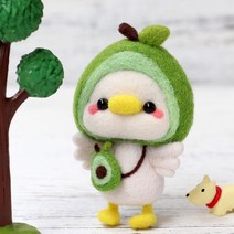 아트조이 DIY 양모펠트 키트, 1세트, 아보카도 오리