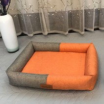 딩동펫 반려동물 배색 블라썸 쿠션, 오렌지