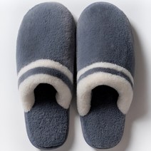 포근 방한 겨울 털 거실 슬리퍼, Gray