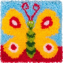 예끼유엘스타일 스킬자수 쪼꼬미 방석 DIY 패키지 30 x 30 cm, A1나비