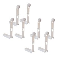 셀렉숀 침대시트 고정 클립 4개입 x 2p 세트, 화이트
