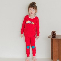 코디아이 아동용 해피홀리 스판 기모 내의 세트