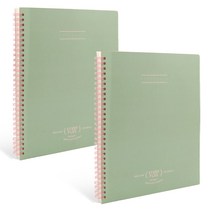 비팬시 B5 퍼펙트 노트 스터디플러스, 민트, 2개