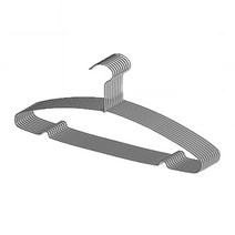 라이프서치 논슬립 코팅 옷걸이, 그레이, 10개