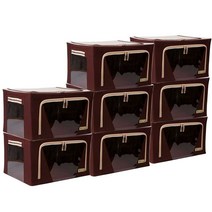 마이닝 모던 리빙박스 66L, 브라운, 8개