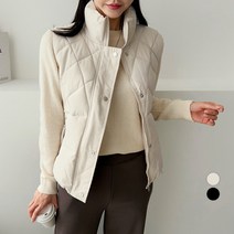 세컨그라운드 여성용 다이아 누빔 패딩 베스트