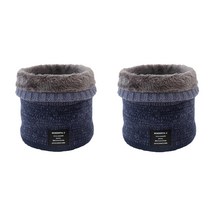 나야스타일 켈루트 방한 넥워머 2p 세트 DJMC-31-12T, 다크블루