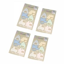 플라스틱 쿠키커터 자동차 6종 세트, 혼합색상, 4세트