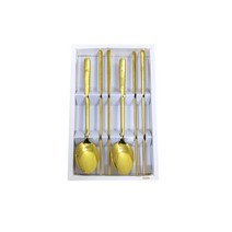 코코렉스 드림로즈 티타늄 한수저 선물세트, 1세트, 숟가락 2p + 젓가락 2p