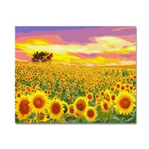 해바라기그림 그리기 DIY 유화 세트 백만송이 해바라기, 혼합색상