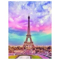 메이리앤 보석십자수 DIY 비즈공예 키트 30 x 40 cm, 0010.파리의 풍경, 1세트