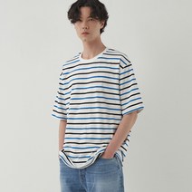 브이투 MULTI STRIPE HALF 티셔츠