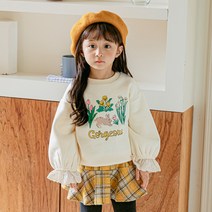 라라아망 여아용 리틀가든 프릴티셔츠