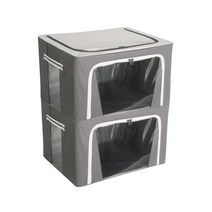 마이닝 모던 리빙박스 66L, 그레이, 2개