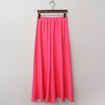 빼빼 여성용 허리밴딩 피그먼트워싱 7부 와이드핏 큐롯팬츠