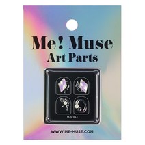 미뮤즈 네일 아트파츠, 화이트 글래스(MJD013), 1세트