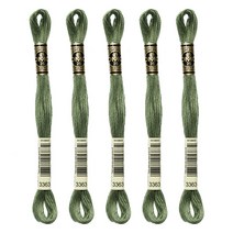 브랜드얀 DMC 자수실 25번사 5p, 3363번, 8m, 5개