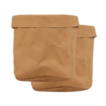 마켓감성 크래프트 종이봉투 20 x 20 cm, 브라운, 2개