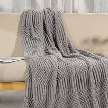 JCP 포근 폼폼 패턴 니트 블랭킷