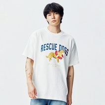 콰이어티스트 레스큐 독 티셔츠 21SS2T104