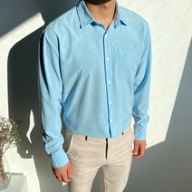 머시따 남성용 링클프리 베이직 카라 셔츠