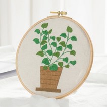 리빙듀오 프랑스 자수 DIY 키트, A-104 20cm, 1세트